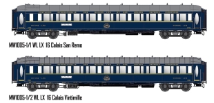 L.S. Models MW1005 - H0 - 7-tlg. Set Personenwagen Le Train Bleu, SNCF, Ep. III